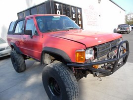 1989 TOYOTA 4RUNNER DLX RED 3.4L MT 4WD Z17870